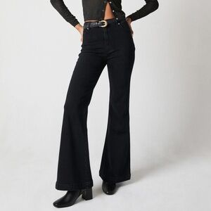 NWT Rollas east coast flare jeans black 26